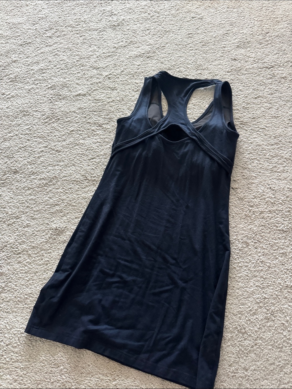 Athleta Black Racerback Sleep Chemise